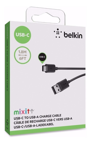 Cable De Carga/ Datos De Usb A Usb Tipo C Belkin Mixit 1.2m