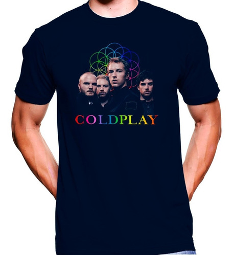 Camiseta Premium Rock Estampada Coldplay Band