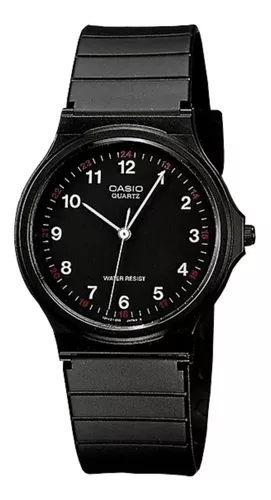 Reloj pulsera Casio Youth MW 240 de cuerpo color negro, analógico, para  hombre, fondo blanco, con correa de resina color negro, agujas color gris  oscuro y blanco, dial negro, minutero/segundero negro, bisel