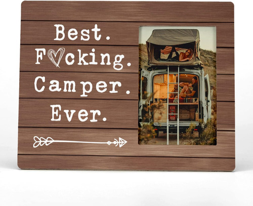 Fondcanyon Best Camper Ever Picture Photo Frame,marcos De Fo