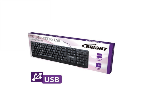 Teclado Usb Multimídia/ Preto  100% Original Frete Barato 