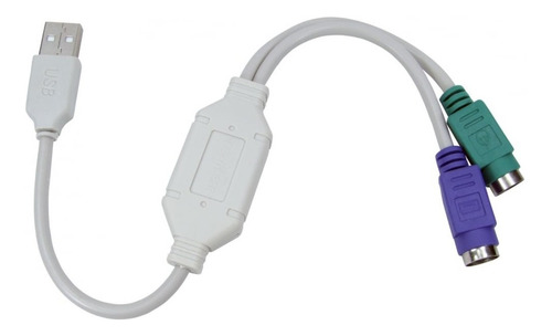 Cable Adaptador Convertidor Usb Ps/2 Hembra Mouse Teclado X