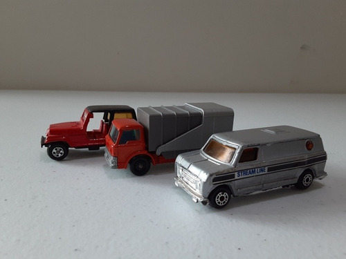 Lote De 3 Carros Truck Stream Line 1/64 No Hot Wheels