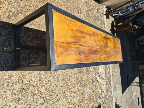 Imagen 2 de 2 de Mesa Hierro Madera 120x70