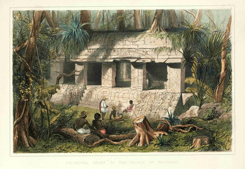 Lienzo Tela Palacio En Palenque Frederick Catherwood 70x100