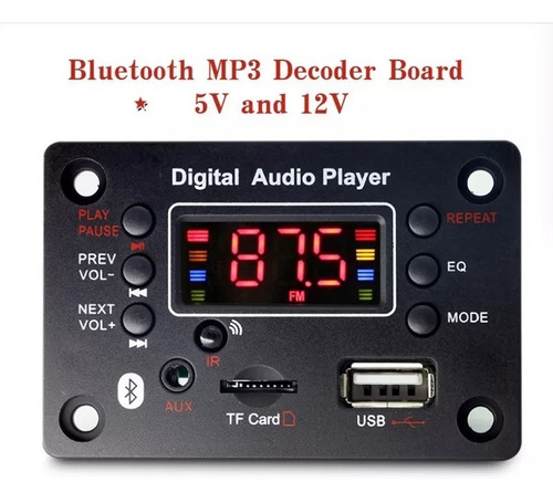 Placa De Audio Bluetooth / Usb / Mp3 Tienda Cod 3229