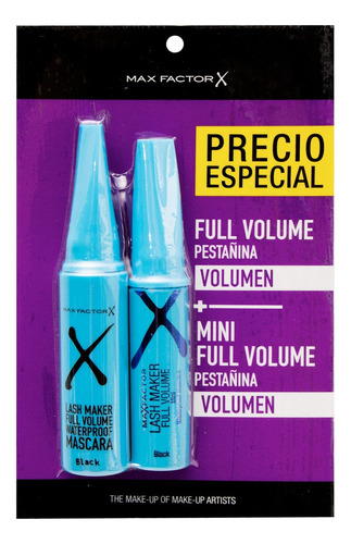 Pestañina Lash Maker Full Volumen + Mini A Prueba De Agua