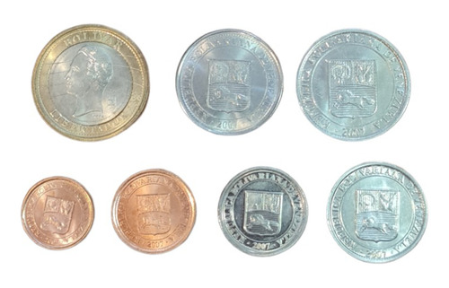 Monedas Mundiales : Venezuela Set 7 Monedas 2007