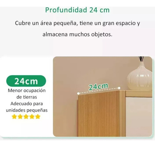 Guardarropa Minimalista De Madera Con 5 Niveles Y Puertas Roble Blanco Cepillado Blanco