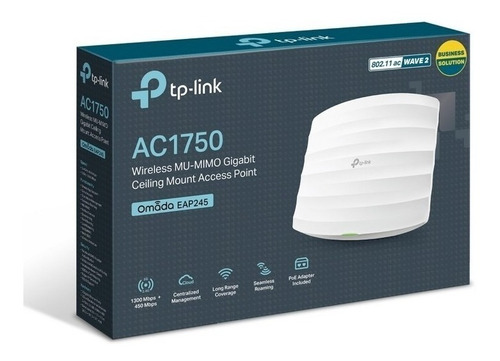 Tp-link Access Point De Techo Mu-mimo Ac1700 Poe Eap245