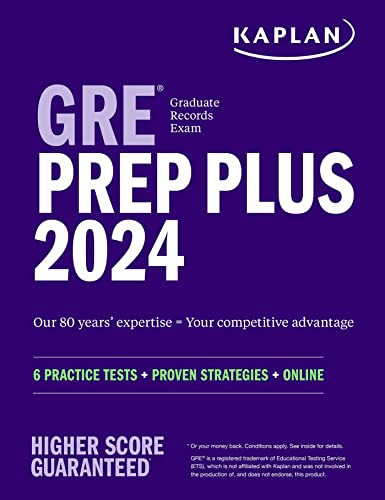 Book : Gre Prep Plus 2024 6 Practice Tests Proven Strategie