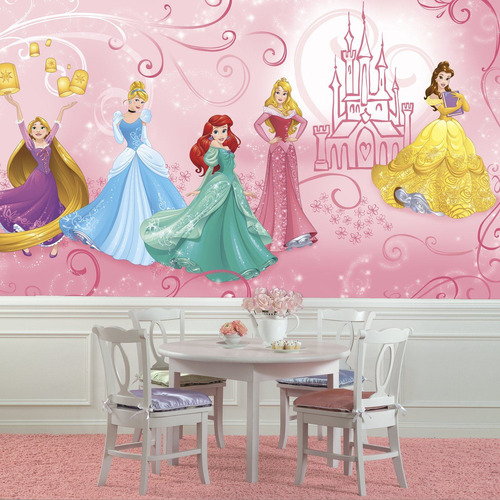 Vinilo Decorativo Pared [1bmt80y0] Princesas Disney
