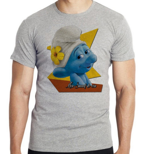 Camiseta Infantil Kids Meu Smurf Do Céu Filme Desenho Top