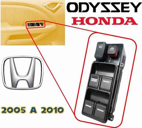 05-10 Honda Odyssey Control Maestro Vidrios Electricos