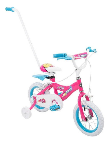 Huffy - Bicicleta Summerland Parent Handle 12 Girls 22539y Color Rosado Tamaño Del Cuadro 12