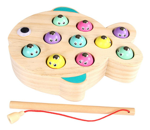 Juego De Pesca Magnético Juguete Preescolar Aprendizaje De