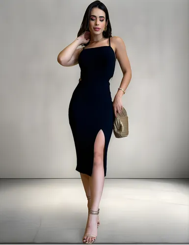Vestido Longo Paete Com Alça Festa Alcinha Versátil Ocasião