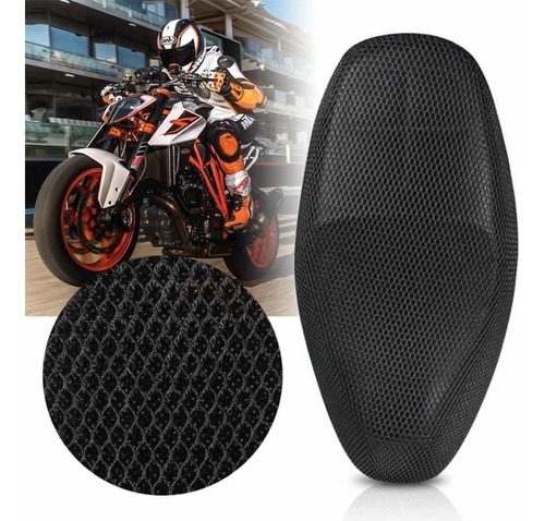 Funda Cubre Asiento Moto Bicimoto Malla Protector Solar