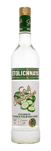 Paquete De 3 Vodka Stolichnaya Cucumber 750 Ml