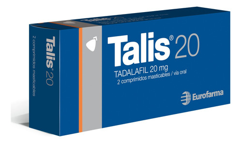 Talis20® Masticable 20 Mg X 2 Comprimidos | Tadalafilo