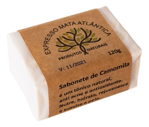 Sabonete Vegano De Camomila 125g. Artesanal E Orgânico.