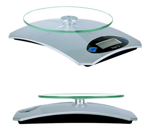 Imagen 6 de 10 de Bascula Digital De Cocina Base De Vidrio De 1 Gr A 5 Kilos