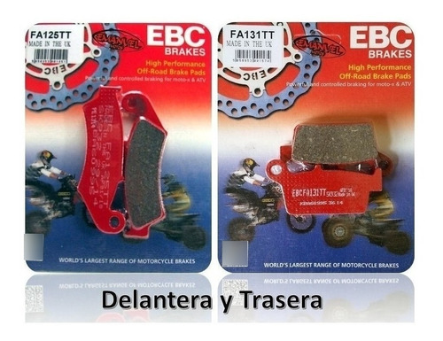 Pastillas Freno Ebc Brakes Honda Xr 250 L