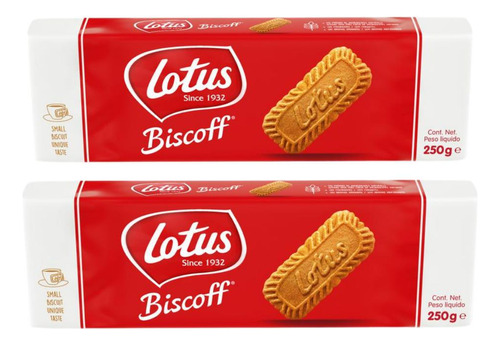 Kit 2 Biscoitos Bolacha Belga Lotus Biscoff