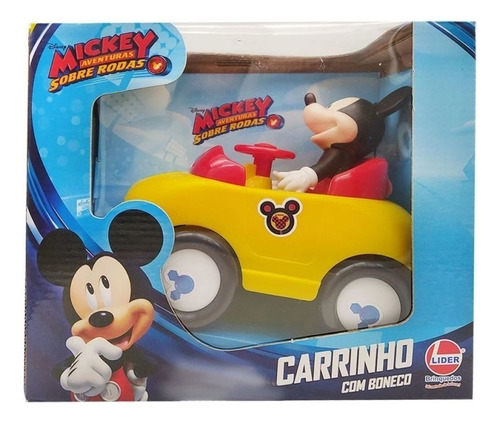 Brinquedo Disney Junior Mickey Carrinho Com Boneco 2434