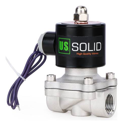 Valvula Solenoide De Acero Inoxidable, De 1/2 Pulgadas, 12 V