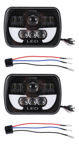 Luz De Trabajo Para Coche, 2 Faros Led De 300 W, 5 X 7 Pulga