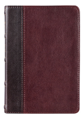 Libro Kjv Compact Bible Two-tone Brown/brandy Full Grain ...