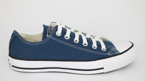 Tênis Converse All Star Cano Baixo Preto, Azul E Branco - 34 | Mercado Livre