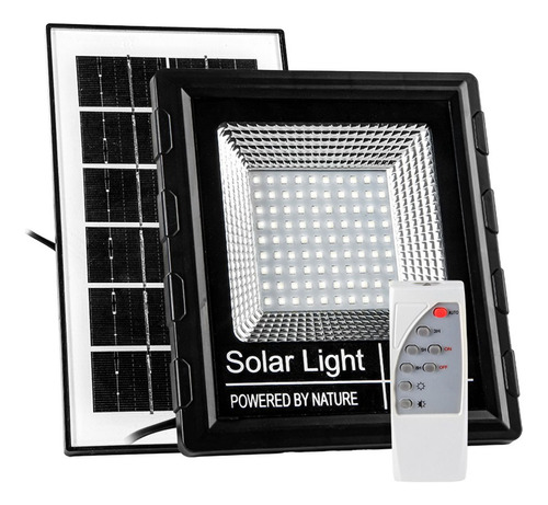 Foco Exterior Solar P/pared Led 40w C/ Control Y Sensor Luz