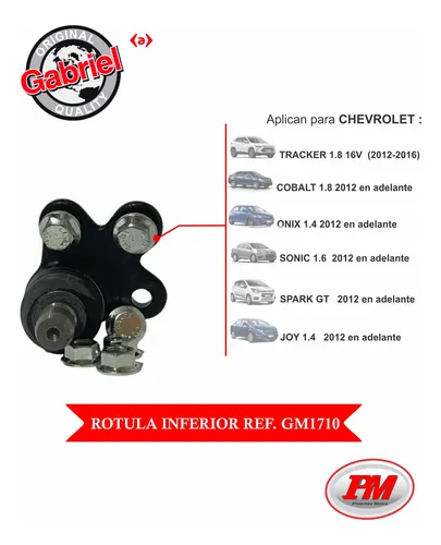 Rotula Chevrolet Traker (2012-2016) Sonic/cobalt/onix