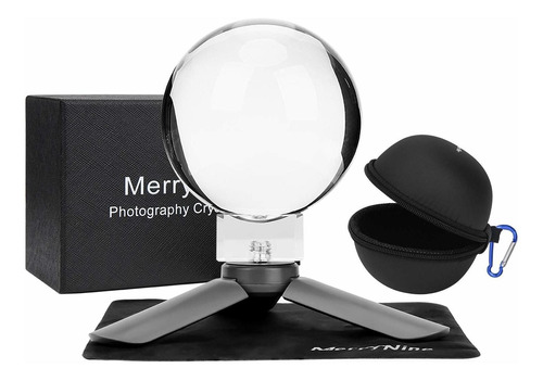 Merrynine K9 Bola Cristal Para Fotografia Lente Mini Luz