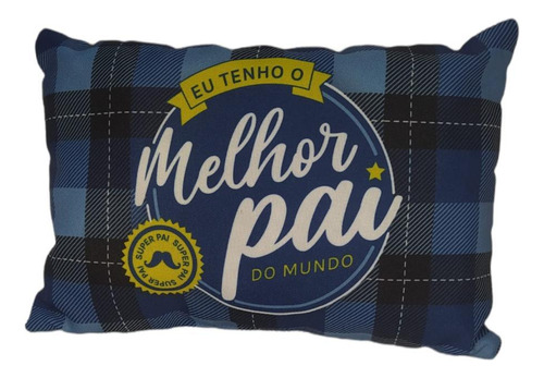 Almofada Melhor Pai Do Mundo Retângulo Pequena