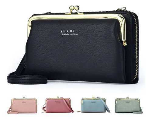 Billetera Tarjetero Monedero Elegante De Mujer Eco Cuero