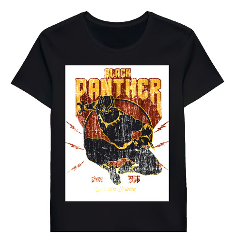 Remera Drak Panther Since 1966 Retro Vintage 91310068