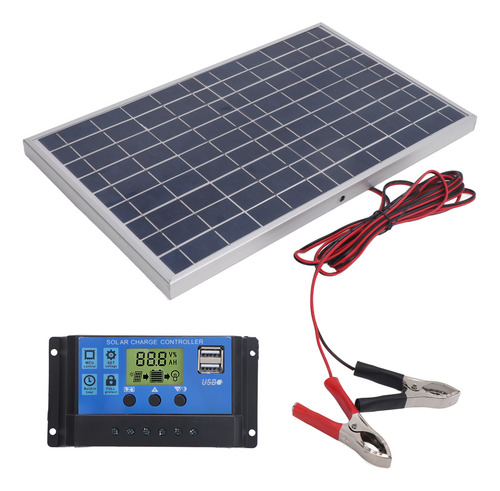 Panel Controlador Solar 10w 12v Policristalino Ip65