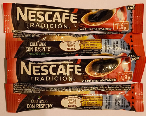 Café Soluble Instantáneo Nescafé Tradicion Sobre Individual