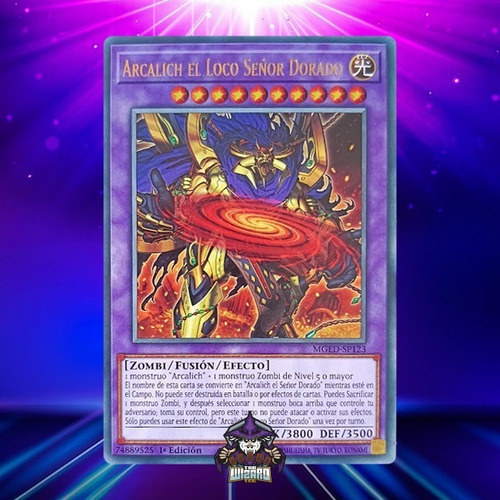 Yugioh-  Arcalich El Loco Señor Dorado - Mged-sp123 - Rare