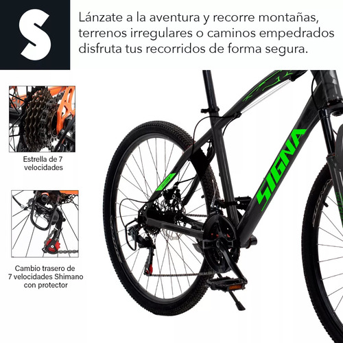 Bicicleta Montaña R29 Freno Disco Shimano 21 Velocidades