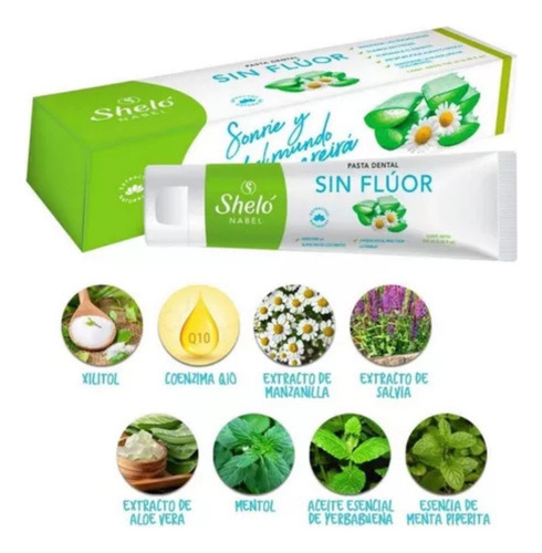 Pasta Dental Sin Fluor Limpia Y Protege Dientes Y Encías 1pz