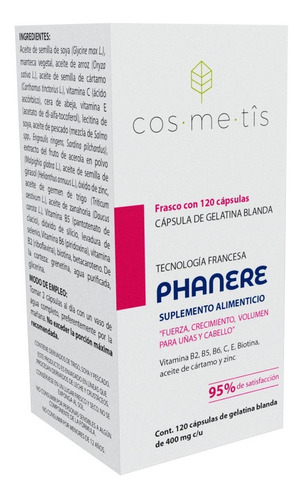 Cosmetis Phanere Caps Cabello Y Uñas