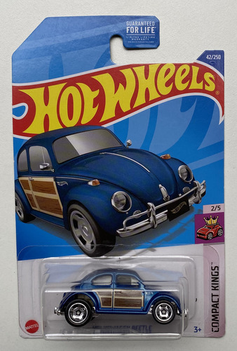 Hot Wheels 2022 (b) Compact Kings 42/250 - Volkswagen Beetle Cor Azul