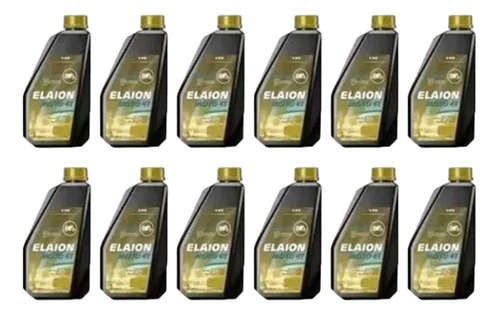 Aceite Elaion 4t 20w50 Moto 12unidades Mineral