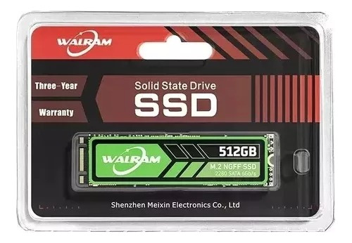 Ssd 512gb M2 Ngff Walram Sata 3 2280 Rapido 6gb/s Ssd M2