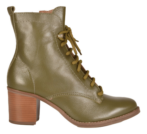 Bota Jorge Bischoff Verde Avocado Bloco Couro - J17225001004