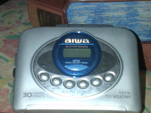 Imagen 1 de 8 de Aiwa, Walkman, Funciona Cassette Uno Y El Otro No